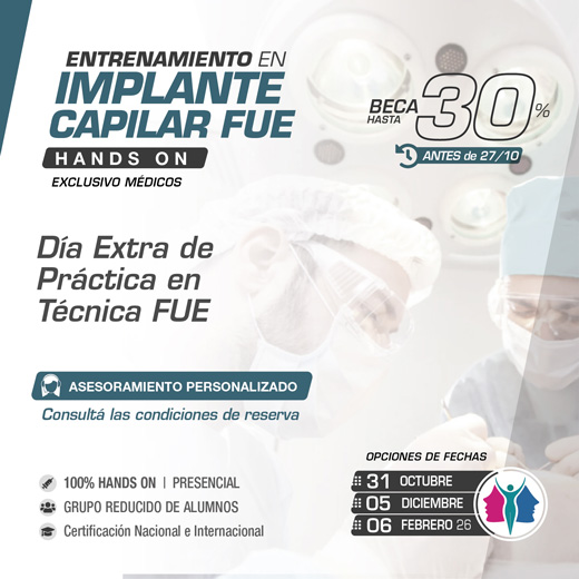Hands On > Entrenamiento en Implante Capilar FUE